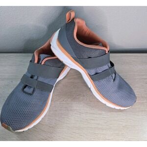 Vionic Milan Gray Walking Shoes Double Strap Orthotic Sneaker Women 9